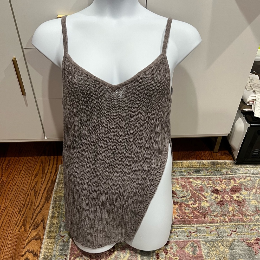 L’Academie Jaxine knit crochet spaghetti strap tank size XL